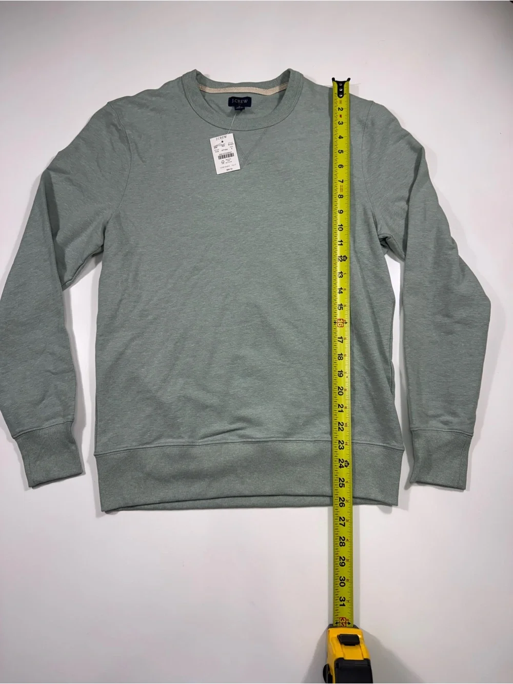 J. Crew Men's Light Sage Green Crewneck Sweatshirt